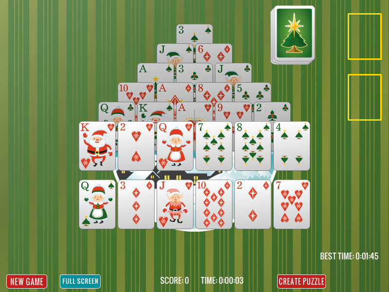 Christmas Pyramid Solitaire